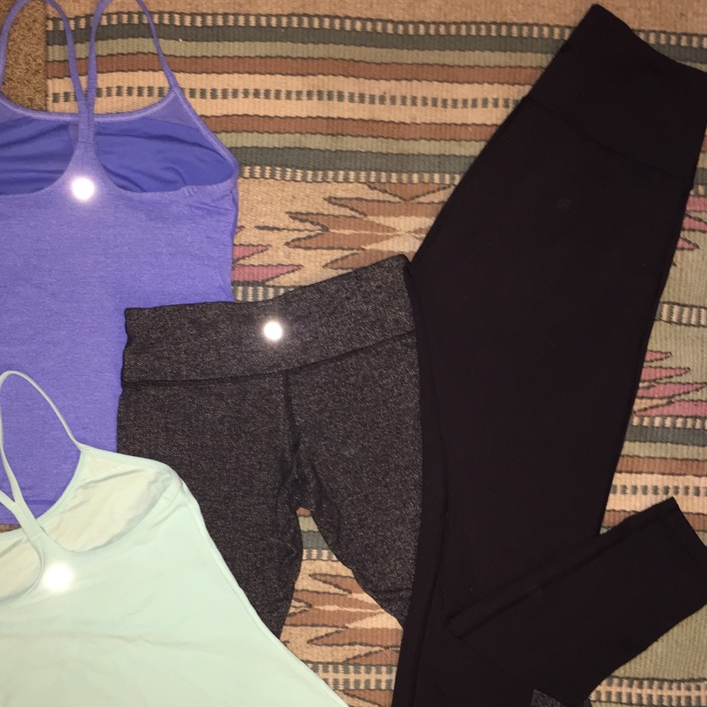 4 pieces LULULEMON lot sizes 6&8 used